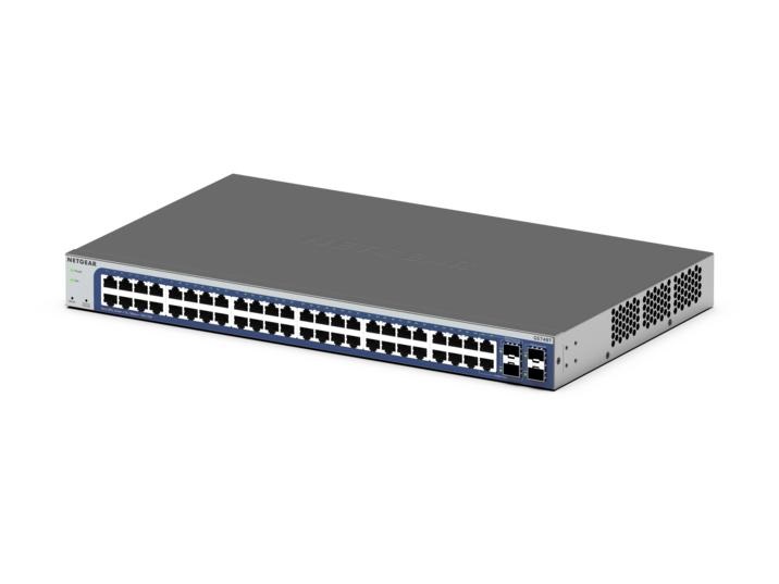 NETGEAR GS748T-600EUS Switch Smart Gestito 48 Porte Gigabit Ethernet (10/100/1000) con 4 Porte SFP, L2/L3/L4, Montaggio Desktop/Rack
