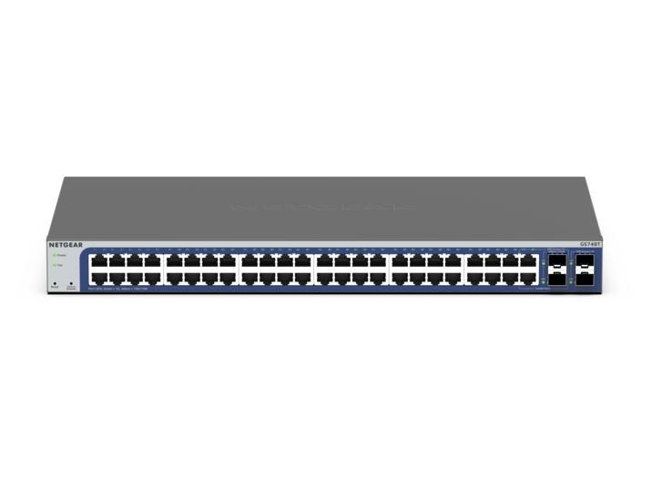 NETGEAR GS748T-600EUS Switch Smart Gestito 48 Porte Gigabit Ethernet (10/100/1000) con 4 Porte SFP, L2/L3/L4, Montaggio Desktop/Rack