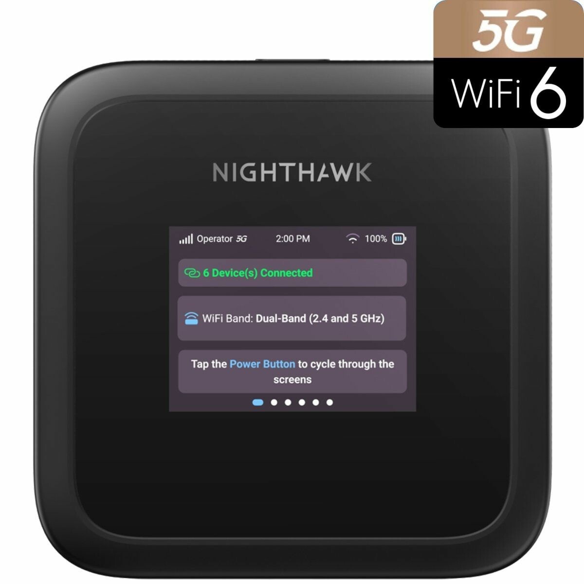 NETGEAR Nighthawk M3 Router Portatile 5G WiFi 6 (MH3150) - Dual-band (2.4 GHz/5 GHz), Fino a 32 Dispositivi, Download fino a 4Gbps