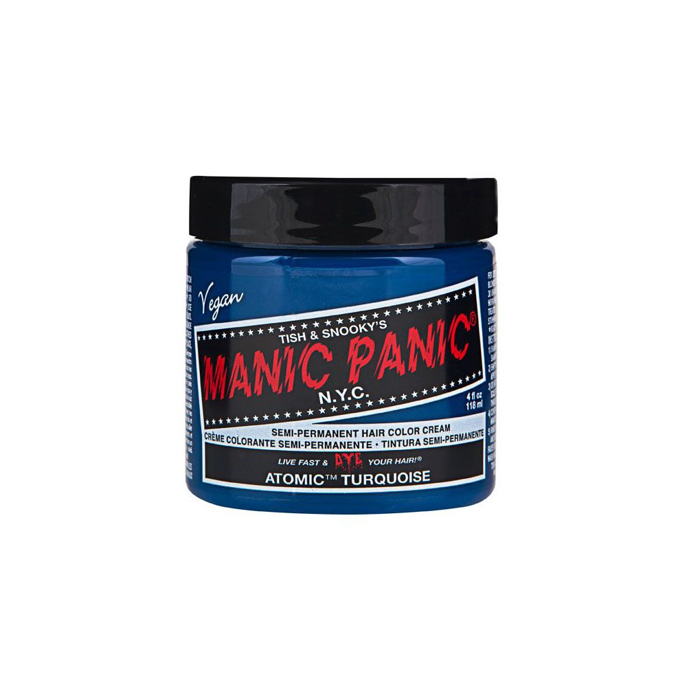 Manic Panic Atomic Turquoise Classic Creme - Colorazione Semipermanente per Capelli 118 ml, Vegan e Cruelty Free