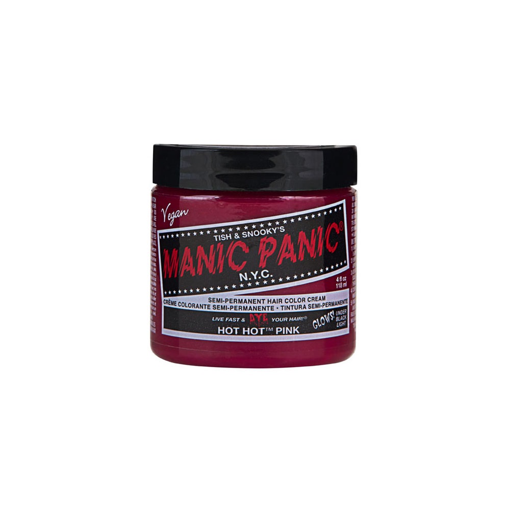Manic Panic Classic High Voltage Hot Hot Pink - Colorazione per capelli in crema 118 ml, vegana e cruelty-free