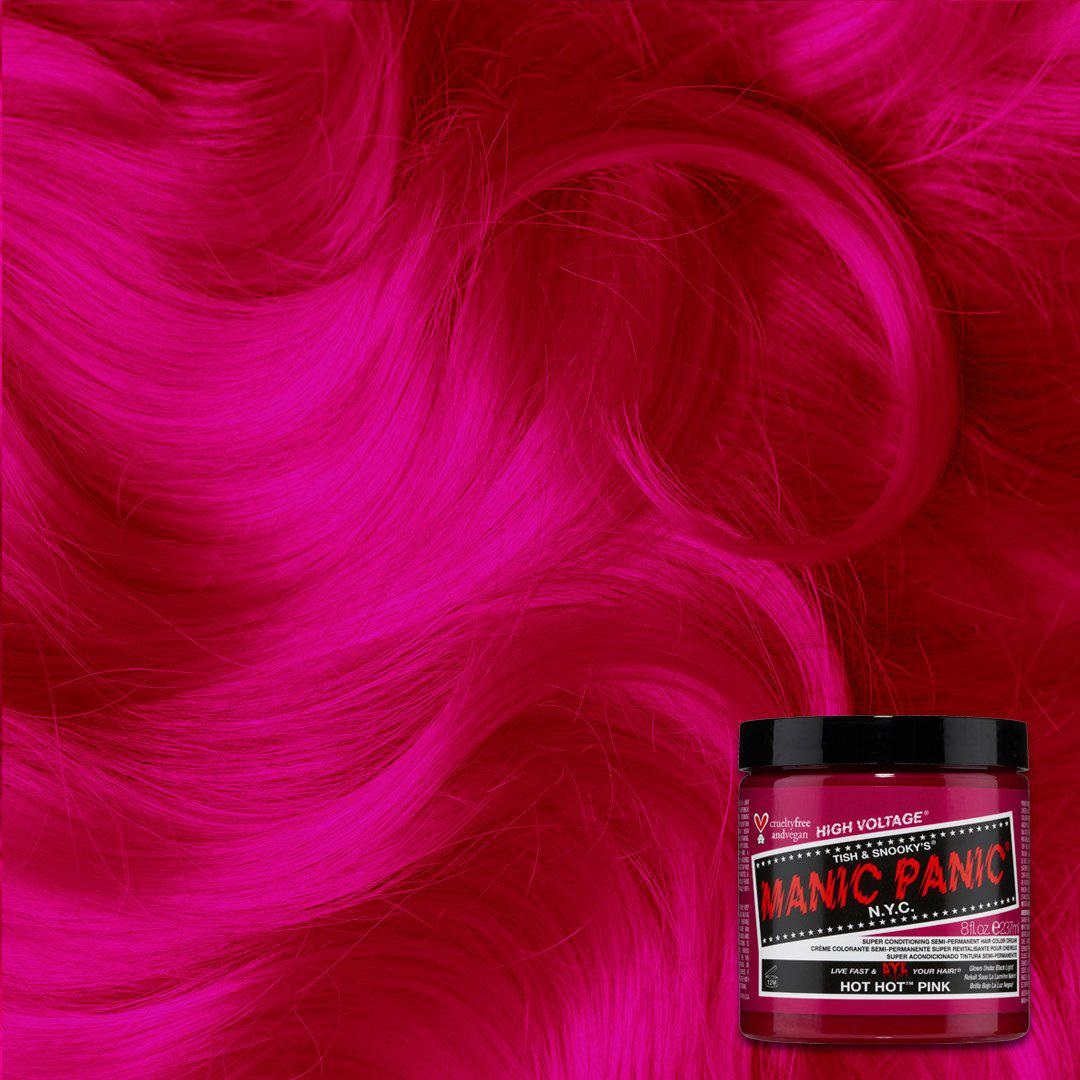 Manic Panic Classic High Voltage Hot Hot Pink - Colorazione per capelli in crema 118 ml, vegana e cruelty-free