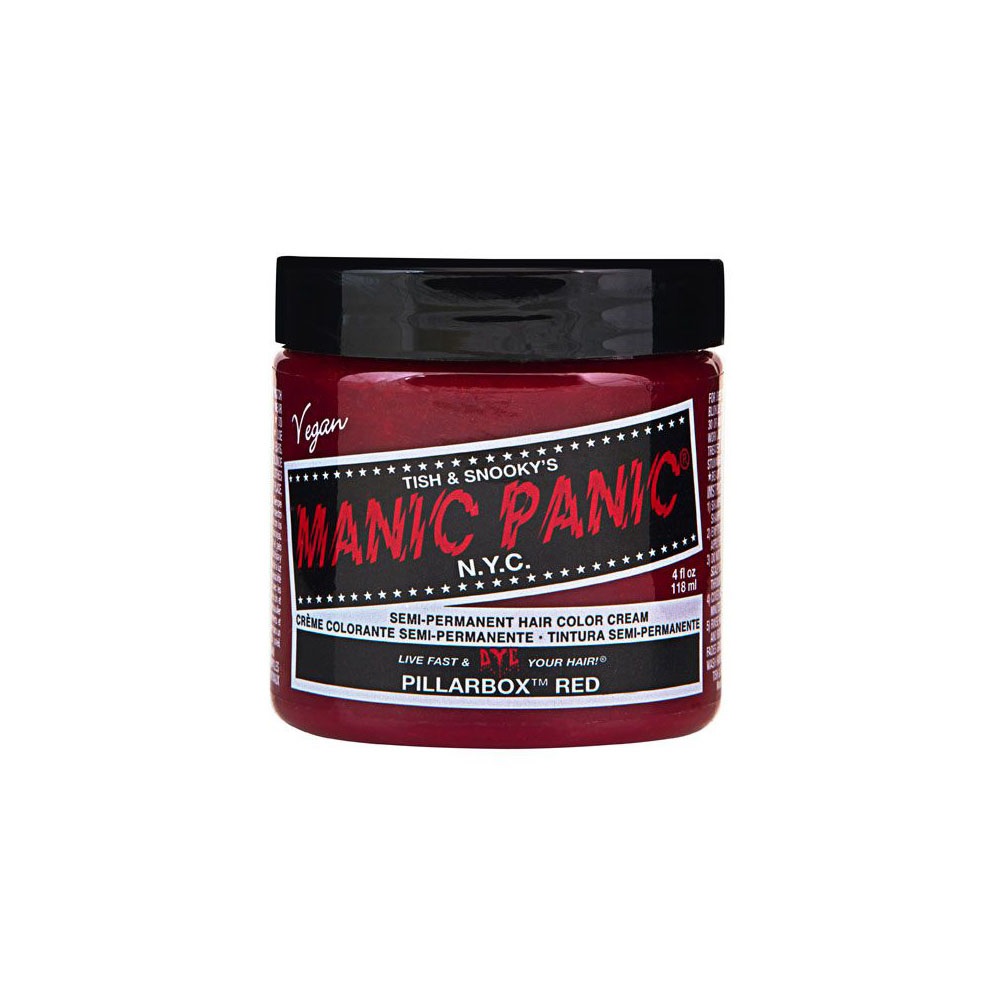 Manic Panic Pillarbox Red Colorazione Semipermanente 118 ml - Vegan, Cruelty Free, Senza Ammoniaca e Parabeni