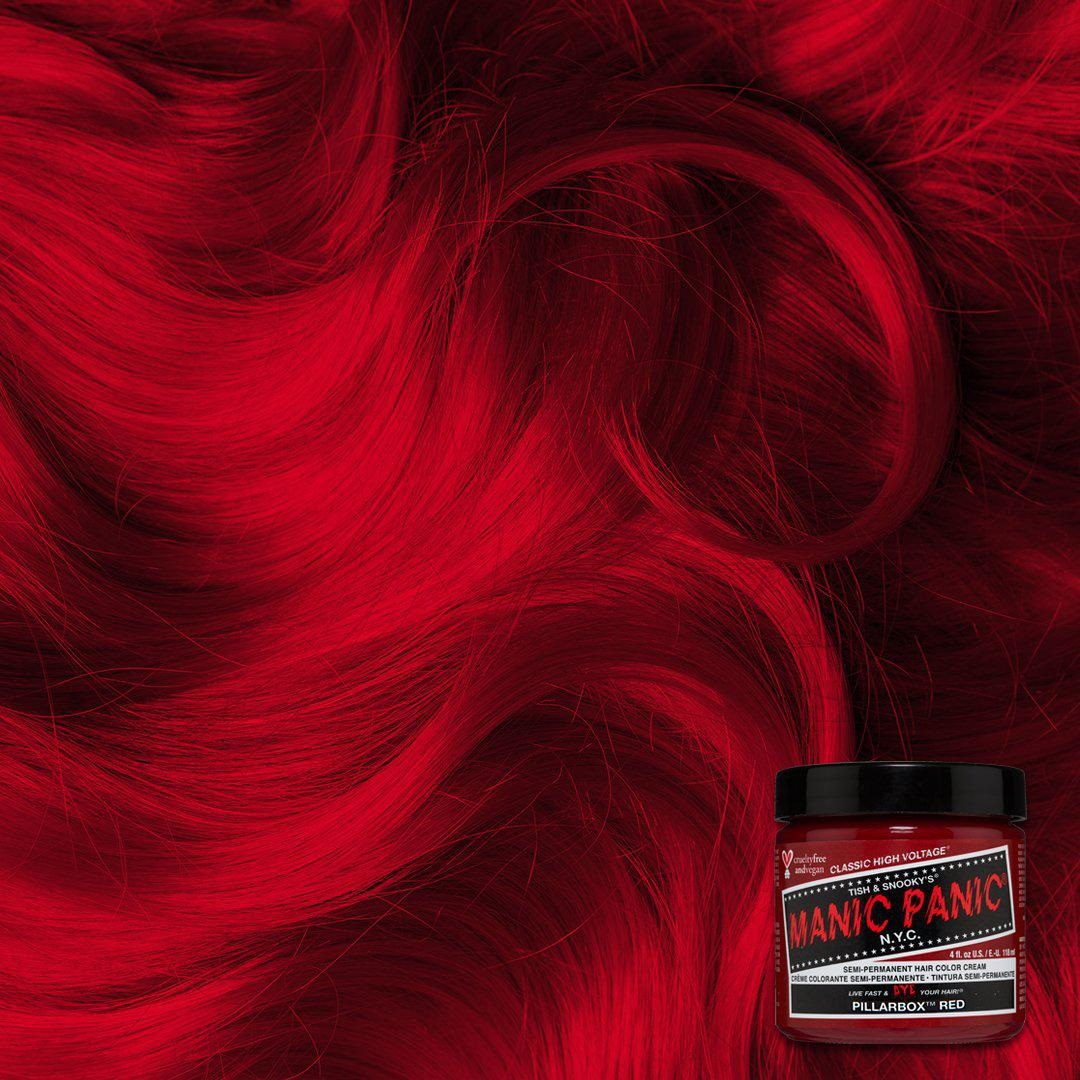 Manic Panic Pillarbox Red Colorazione Semipermanente 118 ml - Vegan, Cruelty Free, Senza Ammoniaca e Parabeni