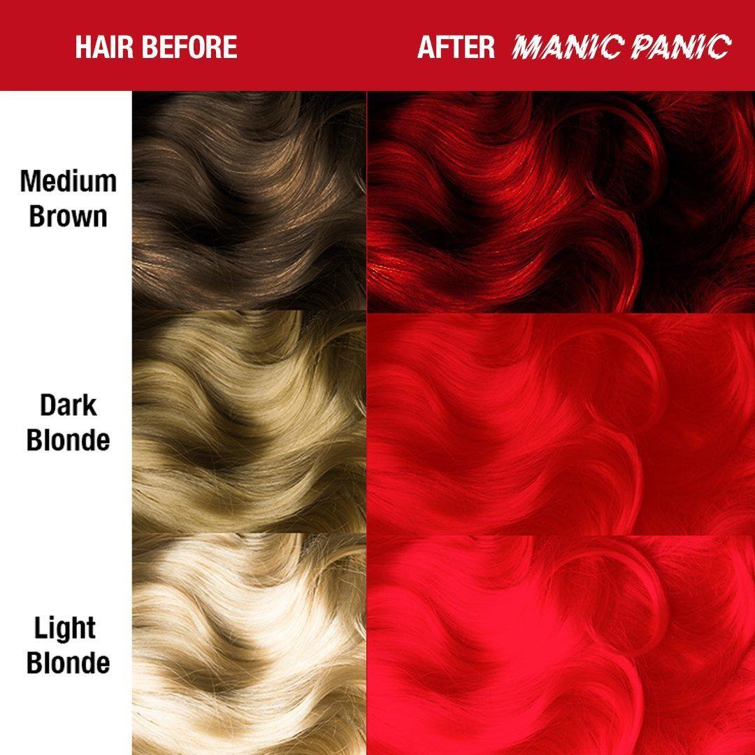 Manic Panic Pillarbox Red Colorazione Semipermanente 118 ml - Vegan, Cruelty Free, Senza Ammoniaca e Parabeni