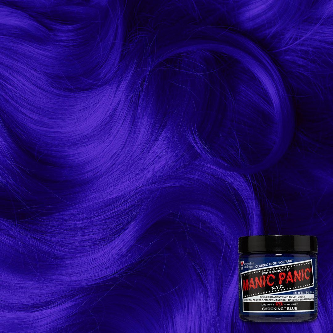 Manic Panic Classic High Voltage Shocking Blue - Crema Colorante Semipermanente 118 ml, Vegan e Cruelty Free