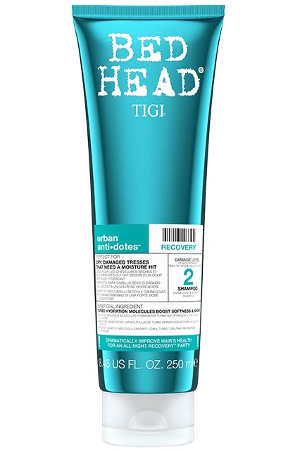 TIGI Bed Head Recovery Shampoo 250 ml - Ideale per Capelli Mediamente Danneggiati e Svigoriti