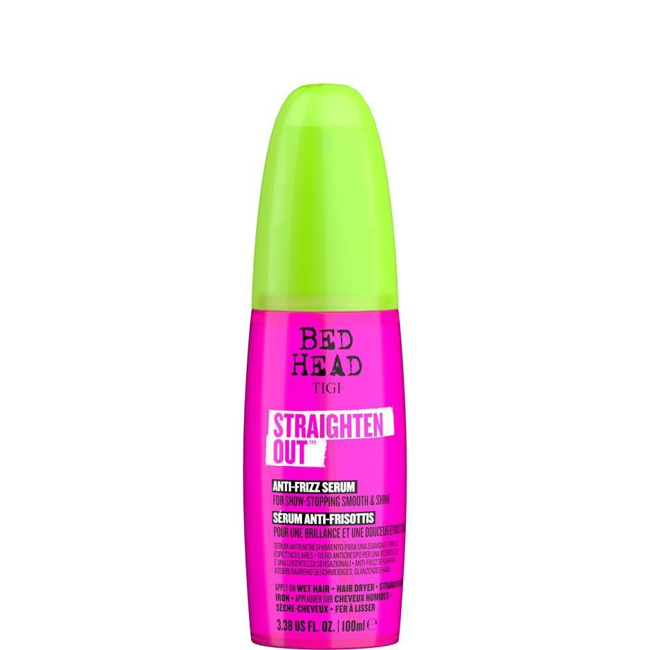 TIGI Bed Head Straighten Out Siero Anti-Crespo 100 ml - Protezione Calore, Lisci e Lucidi fino a 48 Ore