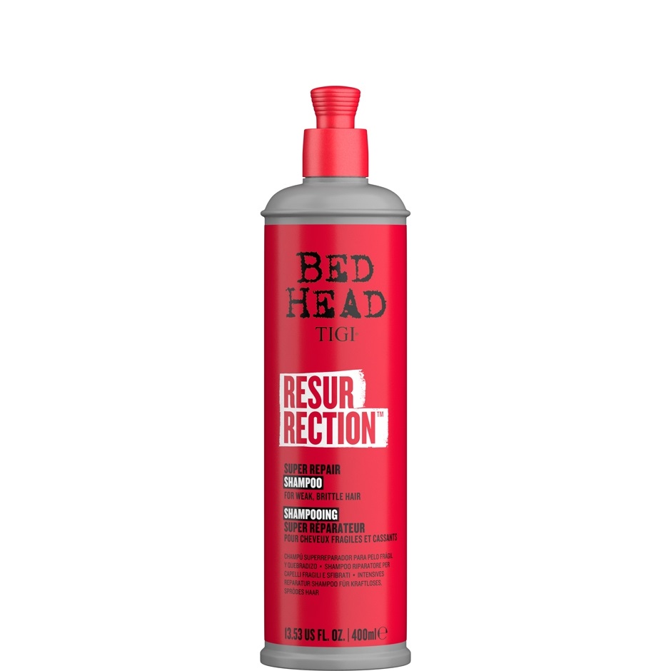TIGI Bed Head Resurrection Super Repair Shampoo 400 ml - Riparatore per Capelli Danneggiati e Fragili, Nutre e Idrata