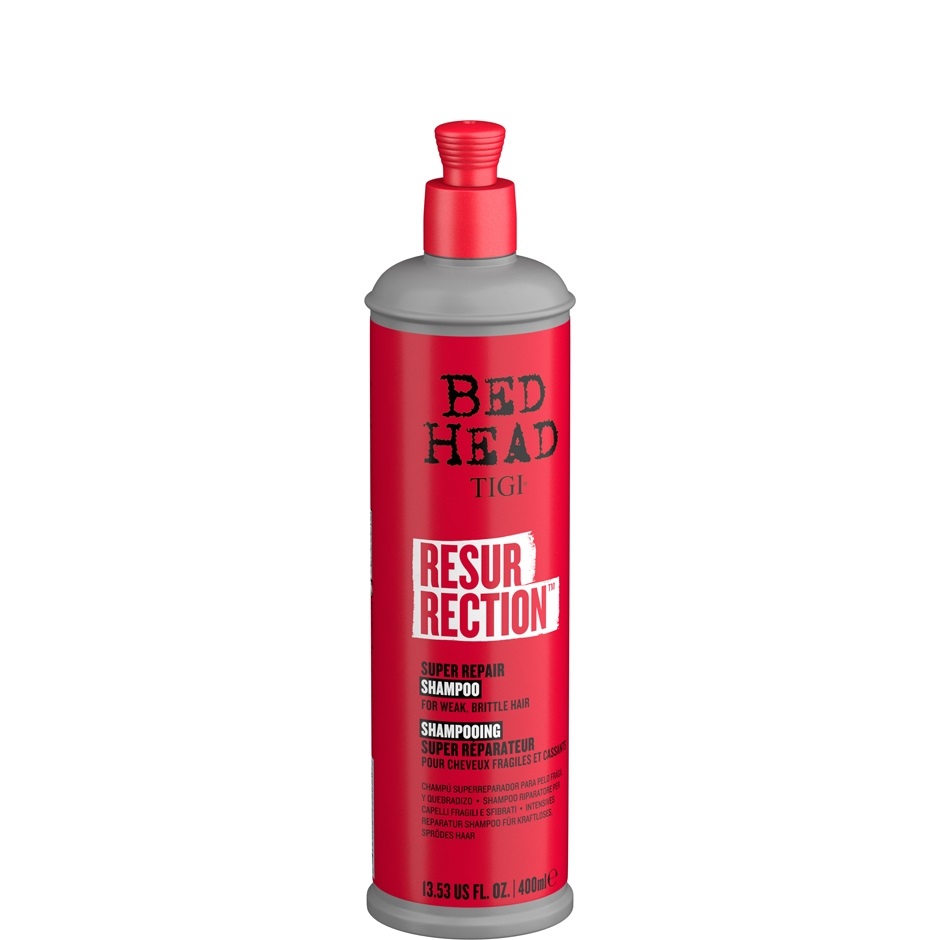 TIGI Bed Head Resurrection Super Repair Shampoo 400 ml - Riparatore per Capelli Danneggiati e Fragili, Nutre e Idrata
