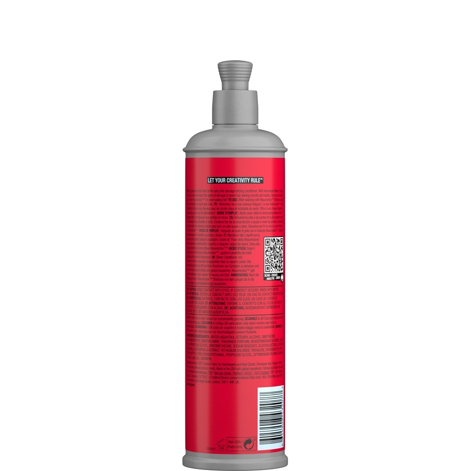 TIGI Bed Head Resurrection Conditioner 400 ml - Balsamo Riparatore per Capelli Danneggiati e Fragili