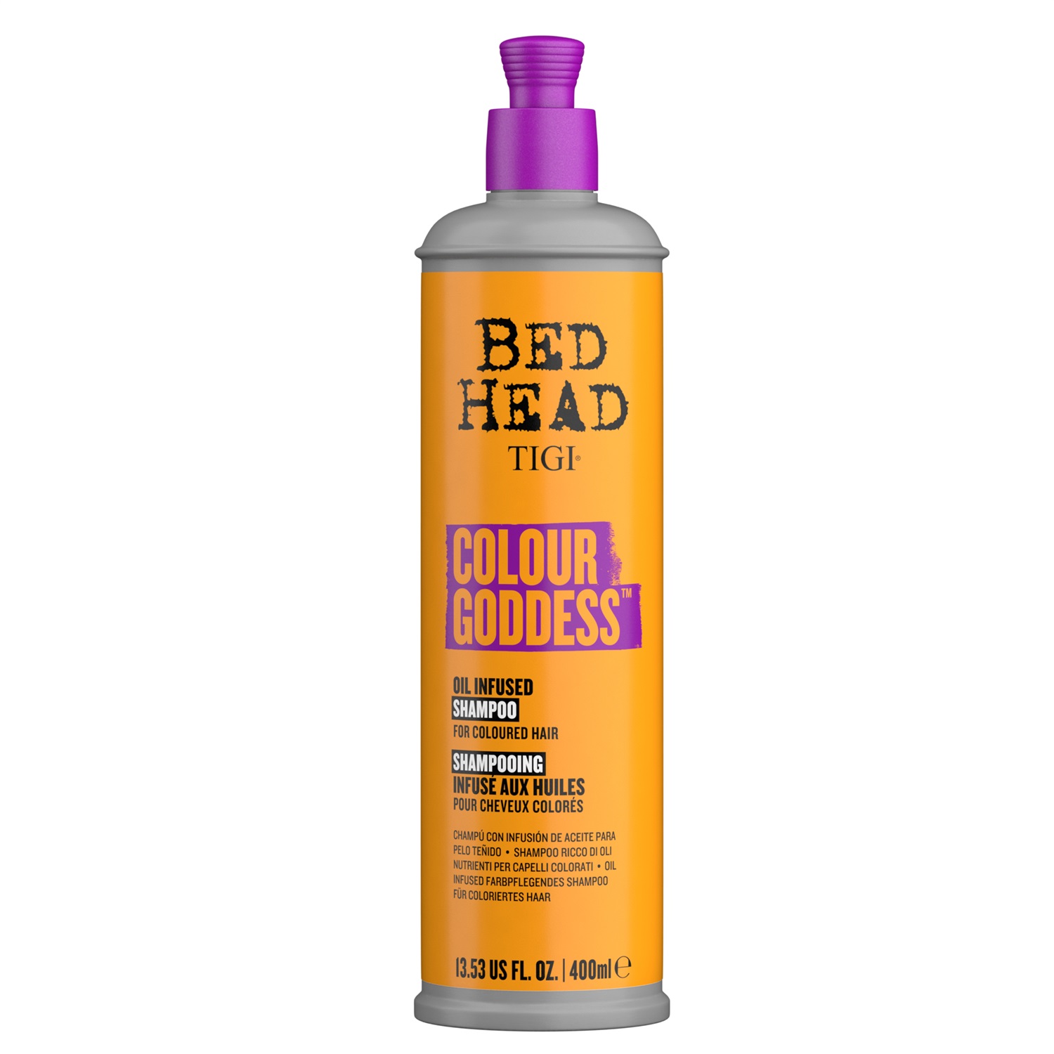 TIGI Bed Head Colour Goddess Shampoo 400 ml - Shampoo per Capelli Colorati con Olio di Cocco e Cheratina, Idratante e Nutriente