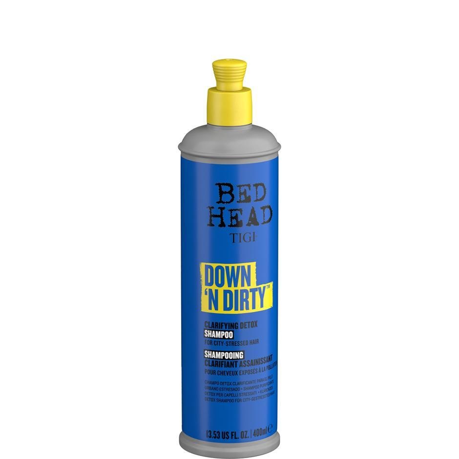 TIGI Bed Head Down 'N Dirty Clarifying Detox Shampoo 400 ml - Shampoo Detossinante per Capelli Colorati