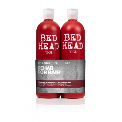 TIGI Bed Head Kit Shampoo e Balsamo Resurrection - Trattamento Professionale per Capelli Secchi e Rovinati, 750ml 750ml