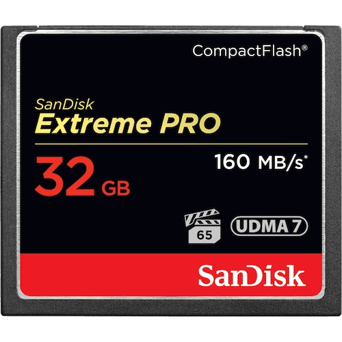 SanDisk 32GB Extreme Pro CompactFlash CF 160MB/s - Scheda di Memoria Professionale