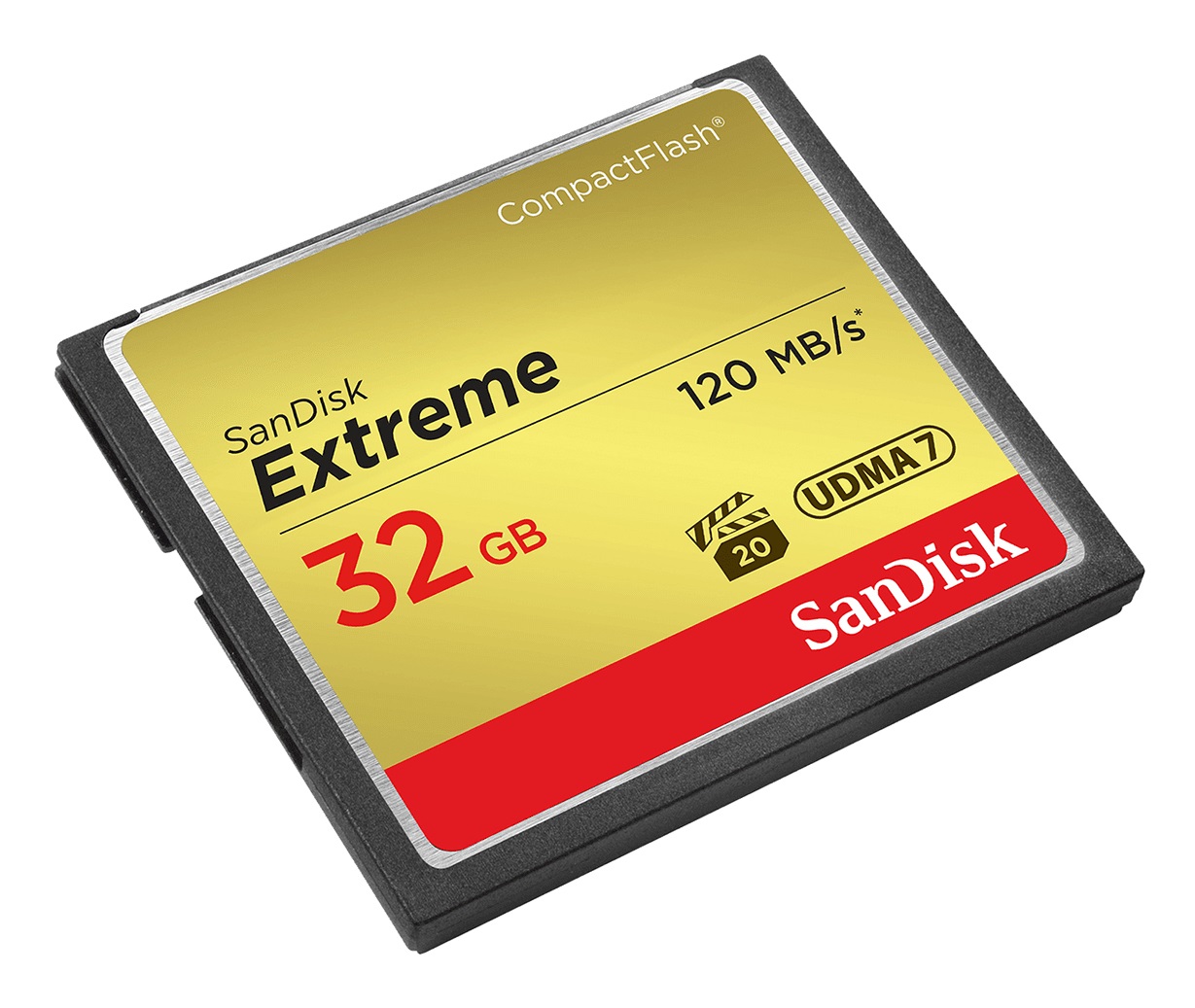 SanDisk 32GB Extreme CompactFlash - Velocità di lettura fino a 120 MB/s, scrittura fino a 85 MB/s, UDMA7
