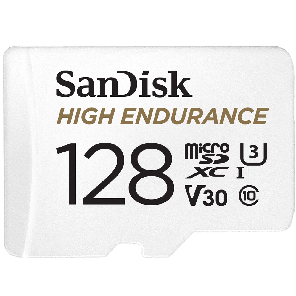 SanDisk High Endurance 128 GB MicroSDXC UHS-I Classe 10 - Velocità di lettura 100 MB/s, scrittura 40 MB/s, Adattatore incluso