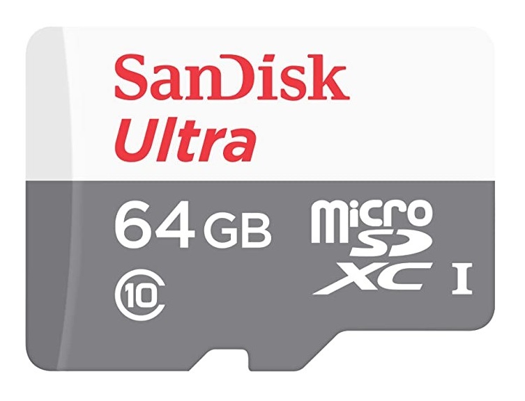 SanDisk Ultra microSDXC 64GB - Fino a 100MB/s, Classe 10, UHS-I, Ideale per video Full HD