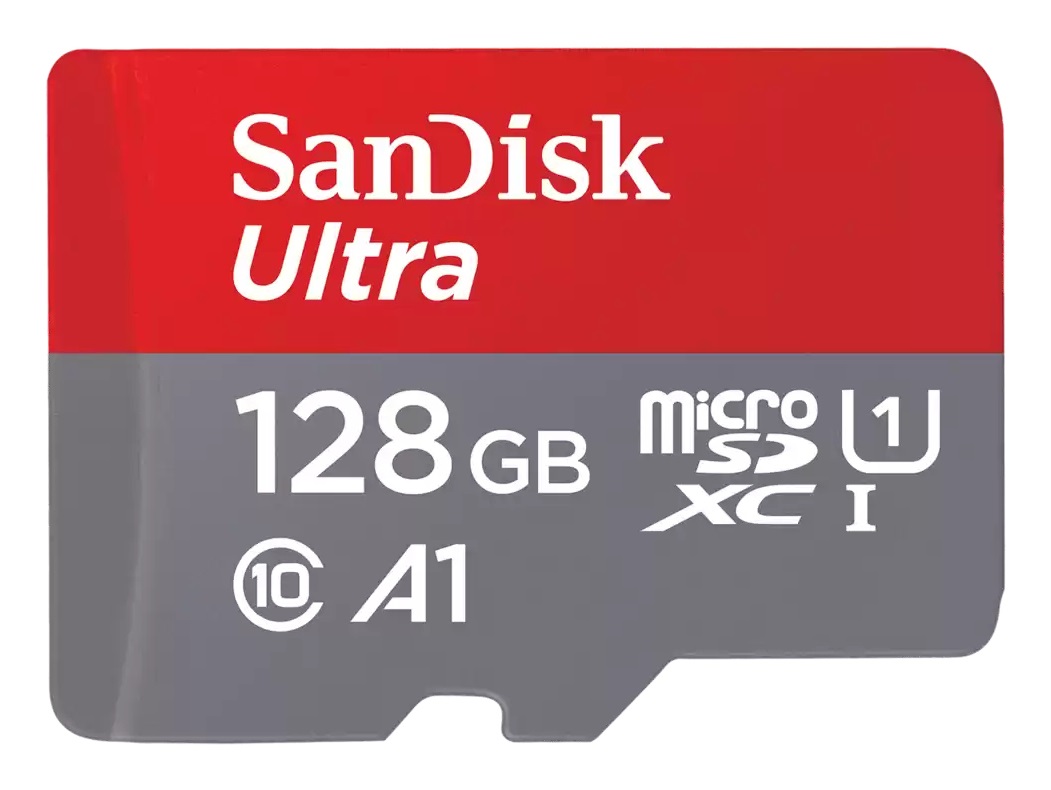 SanDisk Ultra 128 GB MicroSDXC UHS-I Classe 10, Velocità di Lettura Fino a 140 MB/s, Adattatore SD Incluso, Prestazioni A1