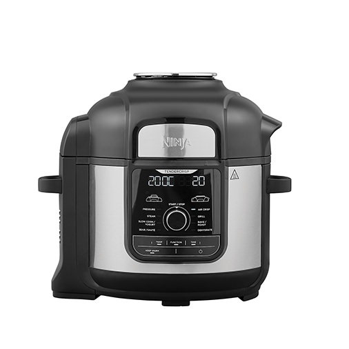 Ninja Foodi MAX Multicooker OP500EU, 9 in 1, 7,5 L, 1760 W, Nero/Acciaio Satinato, 9 Funzioni di Cottura