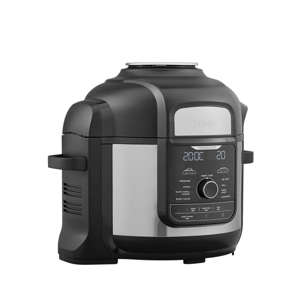 Ninja Foodi MAX Multicooker OP500EU, 9 in 1, 7,5 L, 1760 W, Nero/Acciaio Satinato, 9 Funzioni di Cottura