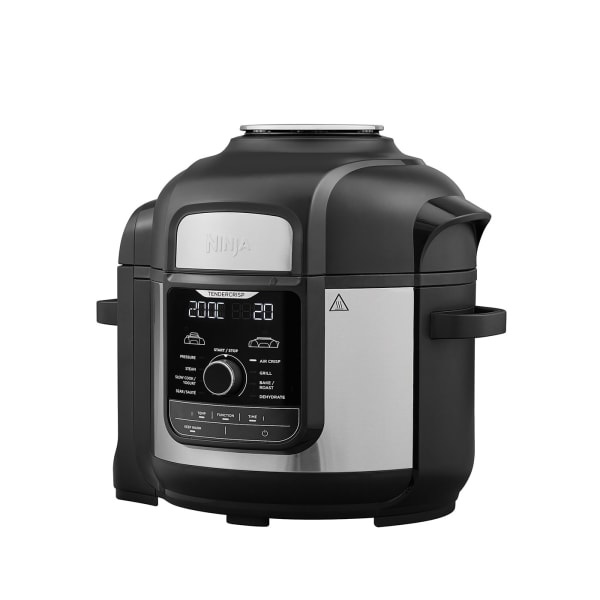 Ninja Foodi MAX Multicooker OP500EU, 9 in 1, 7,5 L, 1760 W, Nero/Acciaio Satinato, 9 Funzioni di Cottura
