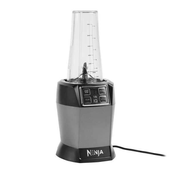 Ninja BN495EU Frullatore 1000 W con Auto-iQ, 2 Tazze da 700 ml, Colore Antracite/Nero/Grigio
