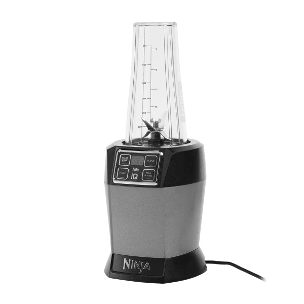 Ninja BN495EU Frullatore 1000 W con Auto-iQ, 2 Tazze da 700 ml, Colore Antracite/Nero/Grigio