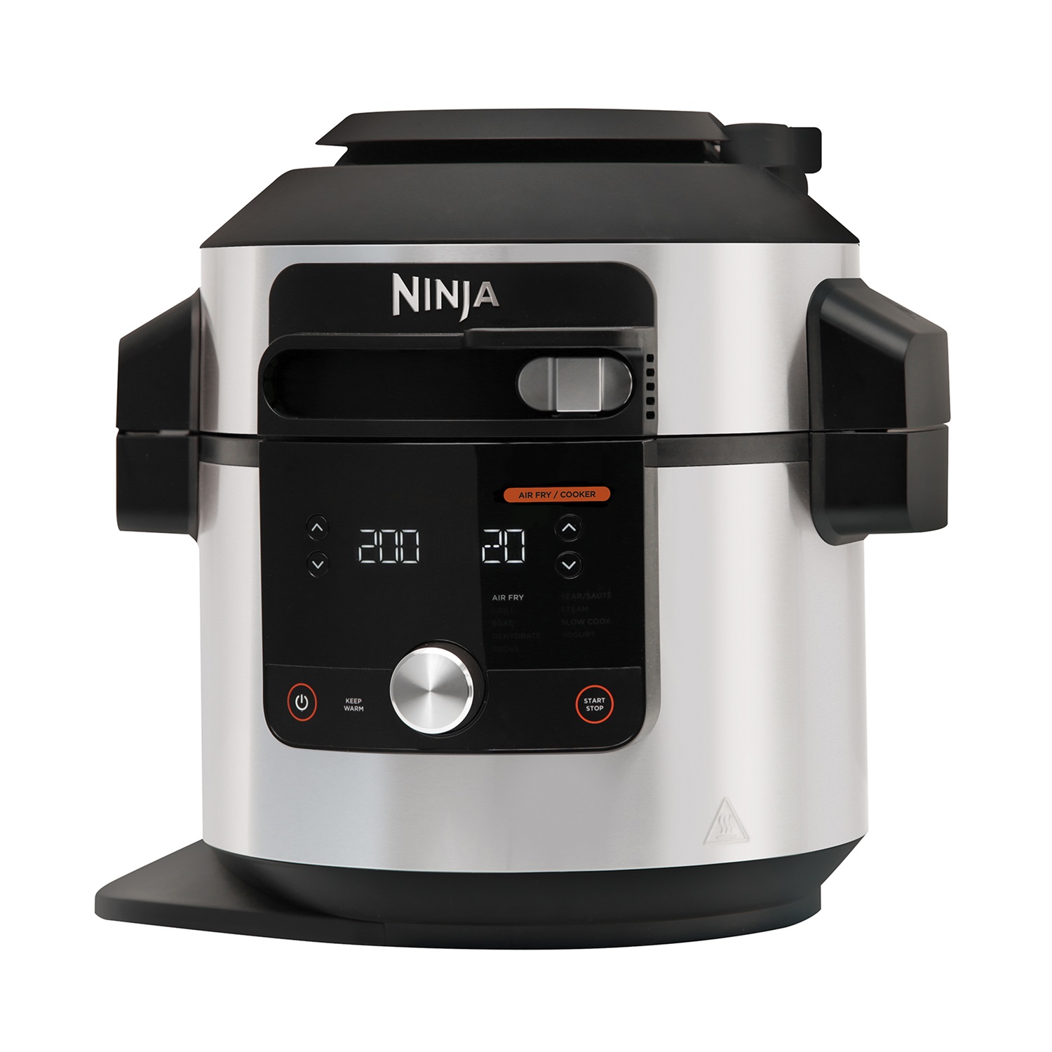 Ninja OL650EU Multicooker 12 in 1 SmartLid da 7,5 L, 1760 W, Acciaio Inox, Cottura a Pressione, Frittura ad Aria e Altre Funzioni