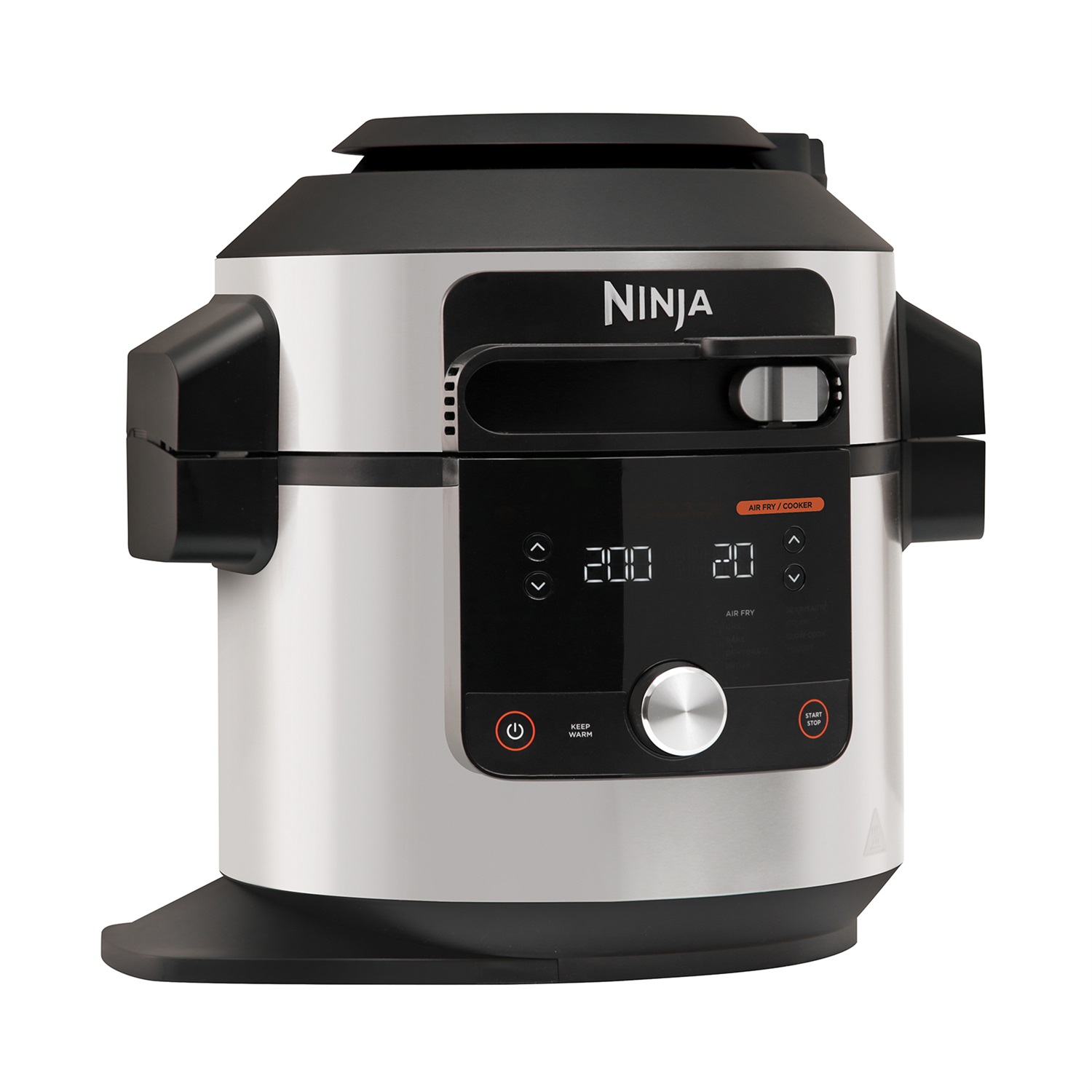 Ninja OL650EU Multicooker 12 in 1 SmartLid da 7,5 L, 1760 W, Acciaio Inox, Cottura a Pressione, Frittura ad Aria e Altre Funzioni