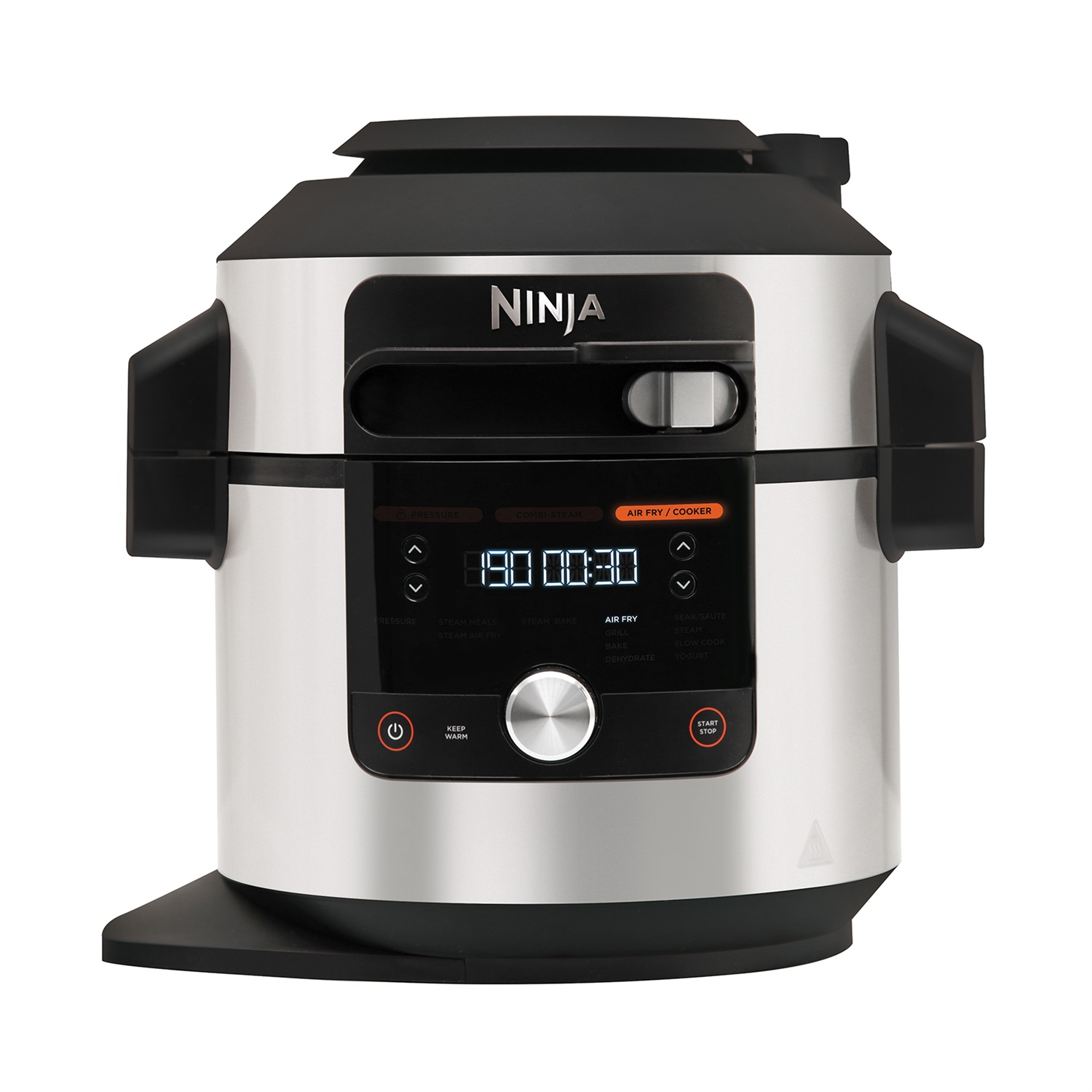 Ninja OL650EU Multicooker 12 in 1 SmartLid da 7,5 L, 1760 W, Acciaio Inox, Cottura a Pressione, Frittura ad Aria e Altre Funzioni
