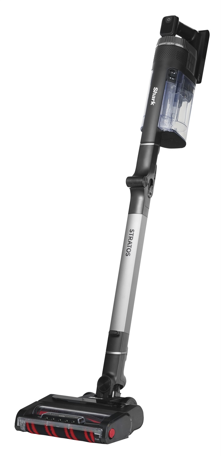 Shark Stratos Aspirapolvere a bastone 2 in 1 Senza Fili, 120 Minuti di Autonomia, Senza Sacco, Tecnologia Antigroviglio, Multisuperficie, Nero e Grigio