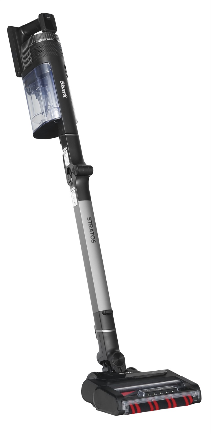 Shark Stratos Aspirapolvere a bastone 2 in 1 Senza Fili, 120 Minuti di Autonomia, Senza Sacco, Tecnologia Antigroviglio, Multisuperficie, Nero e Grigio