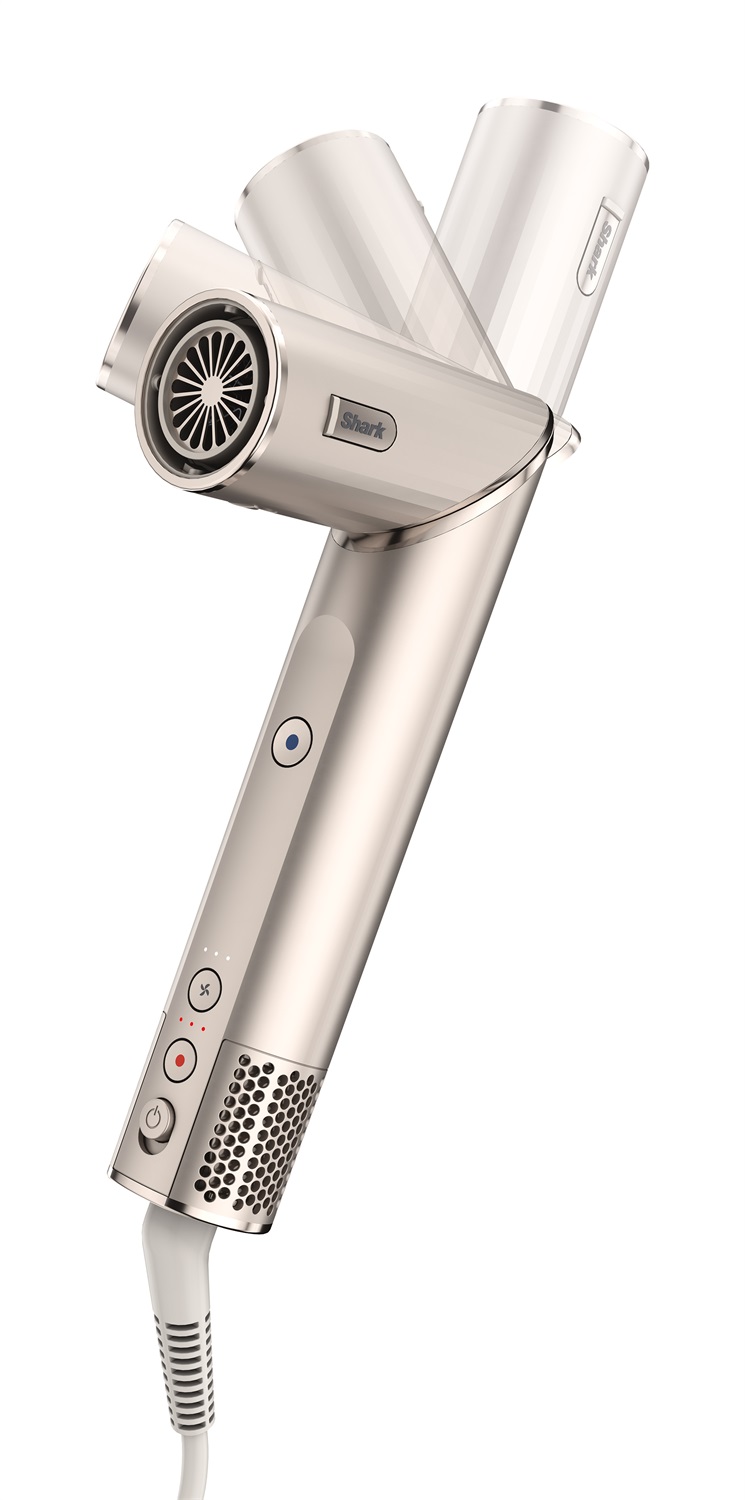 SHARK BEAUTY FlexStyle Styler e Asciugacapelli 5 in 1 - Champagne - Multistyler con 1400 Watt, 3 Temperature e 3 Velocità
