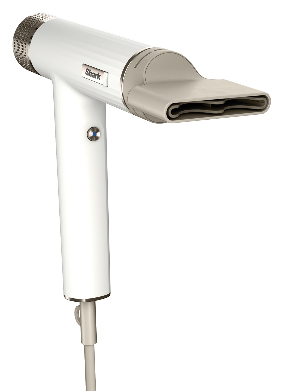 Shark HD333EU Asciugacapelli Multistyler a Ioni con RapidGloss Finisher, 1700 W, 3 Styler, Asciugatura Veloce e Riduzione dell'Effetto Crespo, Bianco, 2,44 m