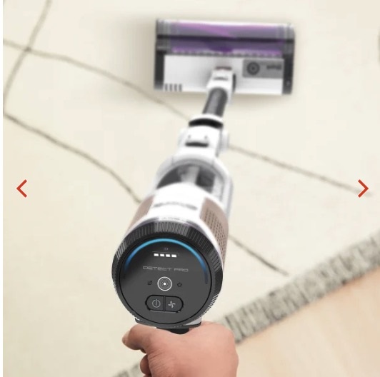 Shark Detect Pro IW1611EU - Aspirapolvere senza filo a batteria, 240 W, Senza sacco, Colore Bianco, Pulizia profonda con tecnologia di rilevamento intelligente