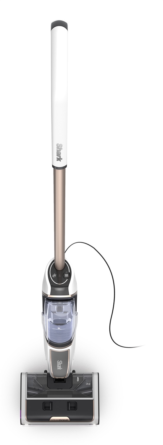 Shark SteamPickUp SD200EU - Scopa a Vapore 3 in 1 per Pavimenti Duri, Capacità 420ml, Potenza 1230W, Senza Agenti Chimici, Colore Bianco