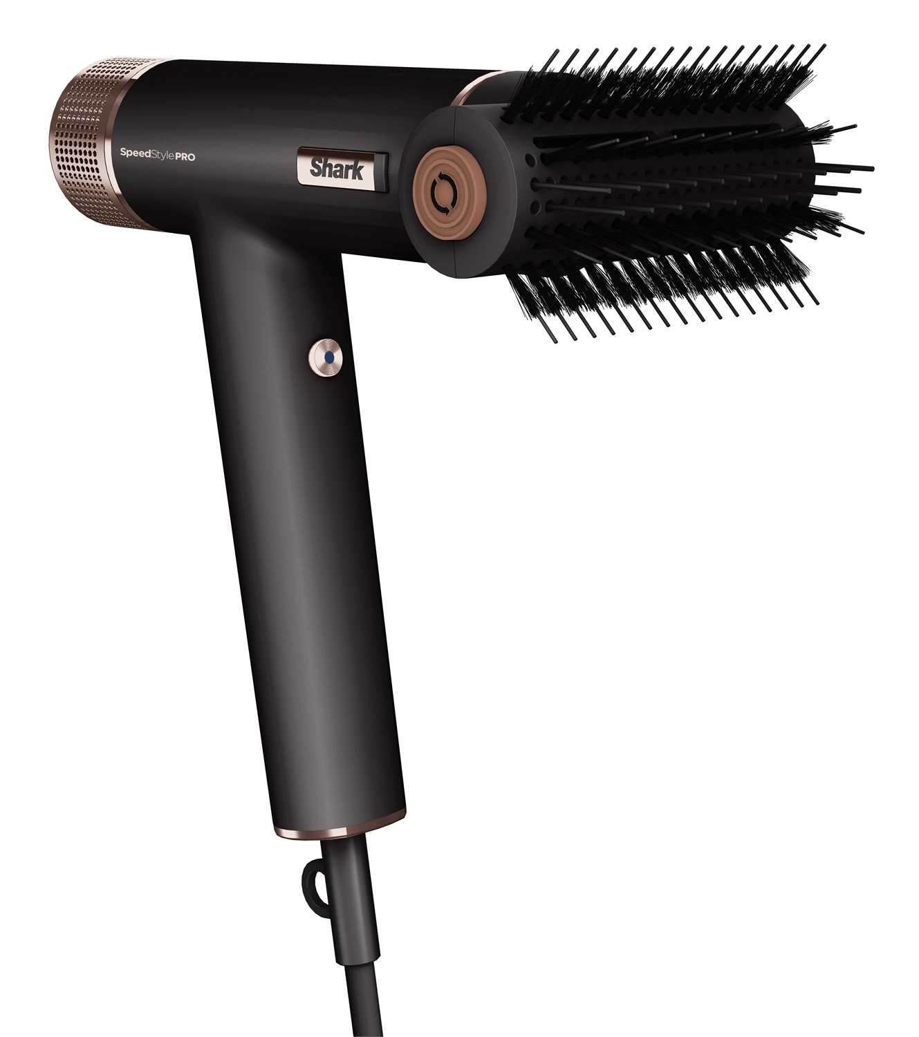 Shark SpeedStyle Pro Asciugacapelli e Styler 3 in 1 - Alte Prestazioni, Protezione Cuoio Capelluto, 3 Accessori, Leggero e Ionico, Nero