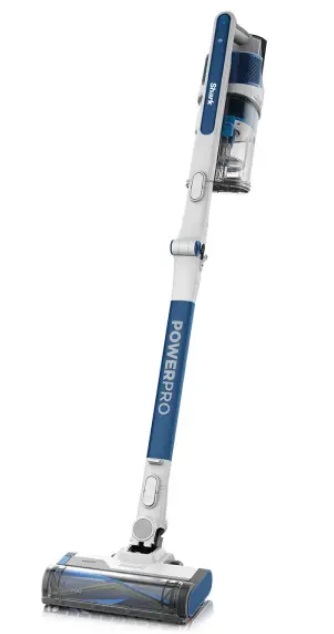 Shark PowerPro IZ380EU - Aspirapolvere Senza Filo Leggero e Flessibile con Tecnologia FloorDetect, Anti-Groviglio, Autonomia 50 Minuti e Contenitore XL - Blu Metallizzato