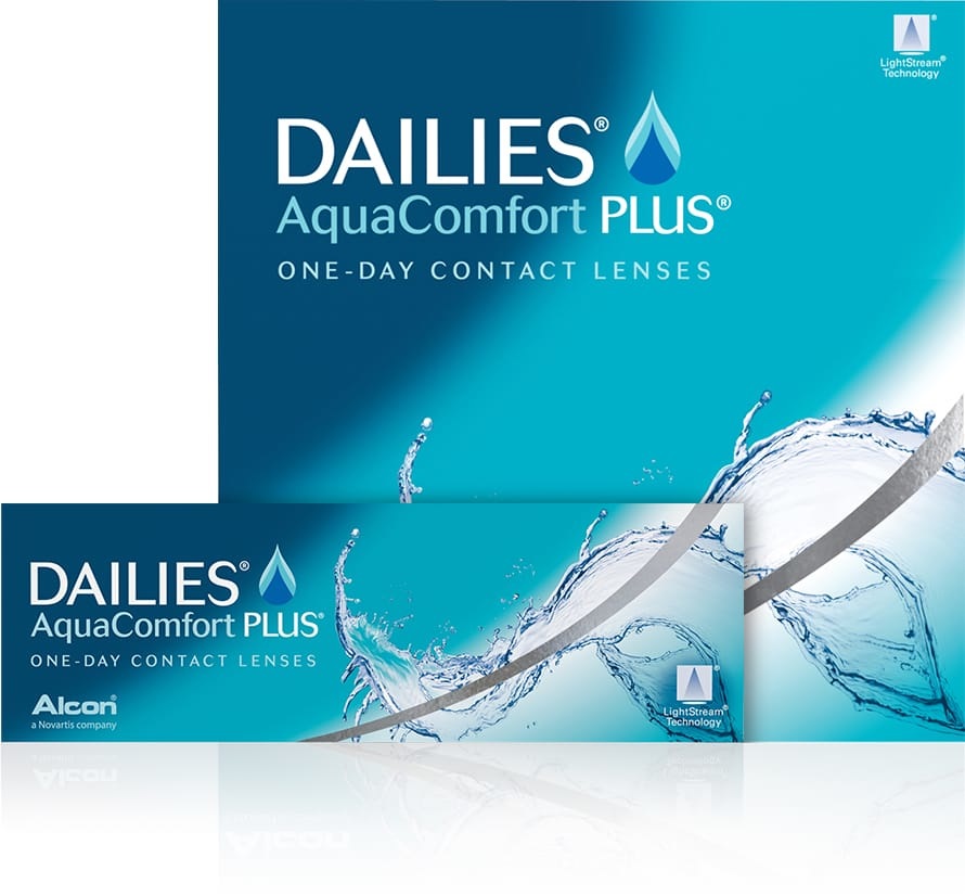 Dailies Aqua Comfort Plus - Lenti a Contatto Giornaliere, 90 pz, BC 8.7 mm, DIA 14.0 mm, 5.75 Diopt