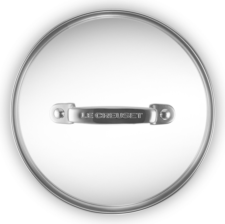 Le Creuset Coperchio in Vetro Temperato 16 cm - Resistente al Calore, Trasparente, Adatto per Pentole Antiadherenti