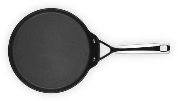 Le Creuset Crepiera in Alluminio Antiaderente 24 cm - Compatibile con Induzione, Nero