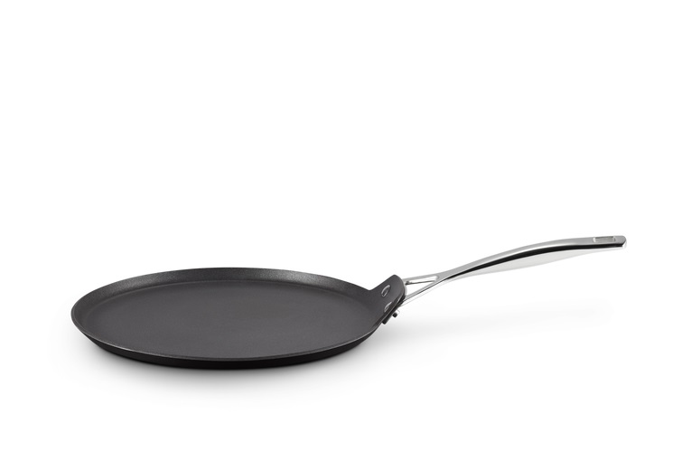 Le Creuset Crepiera in Alluminio Antiaderente 28 cm - Compatibile con Induzione, Nero