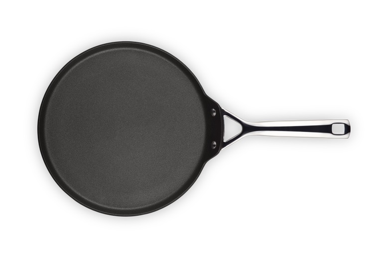 Le Creuset Crepiera in Alluminio Antiaderente 28 cm - Compatibile con Induzione, Nero