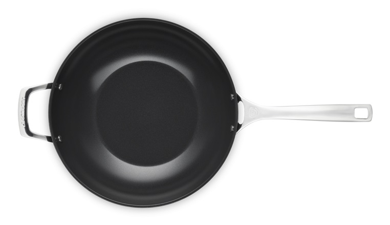 Le Creuset Padella Wok Antiaderente in Ceramica 30 cm con Manico Ergonomico