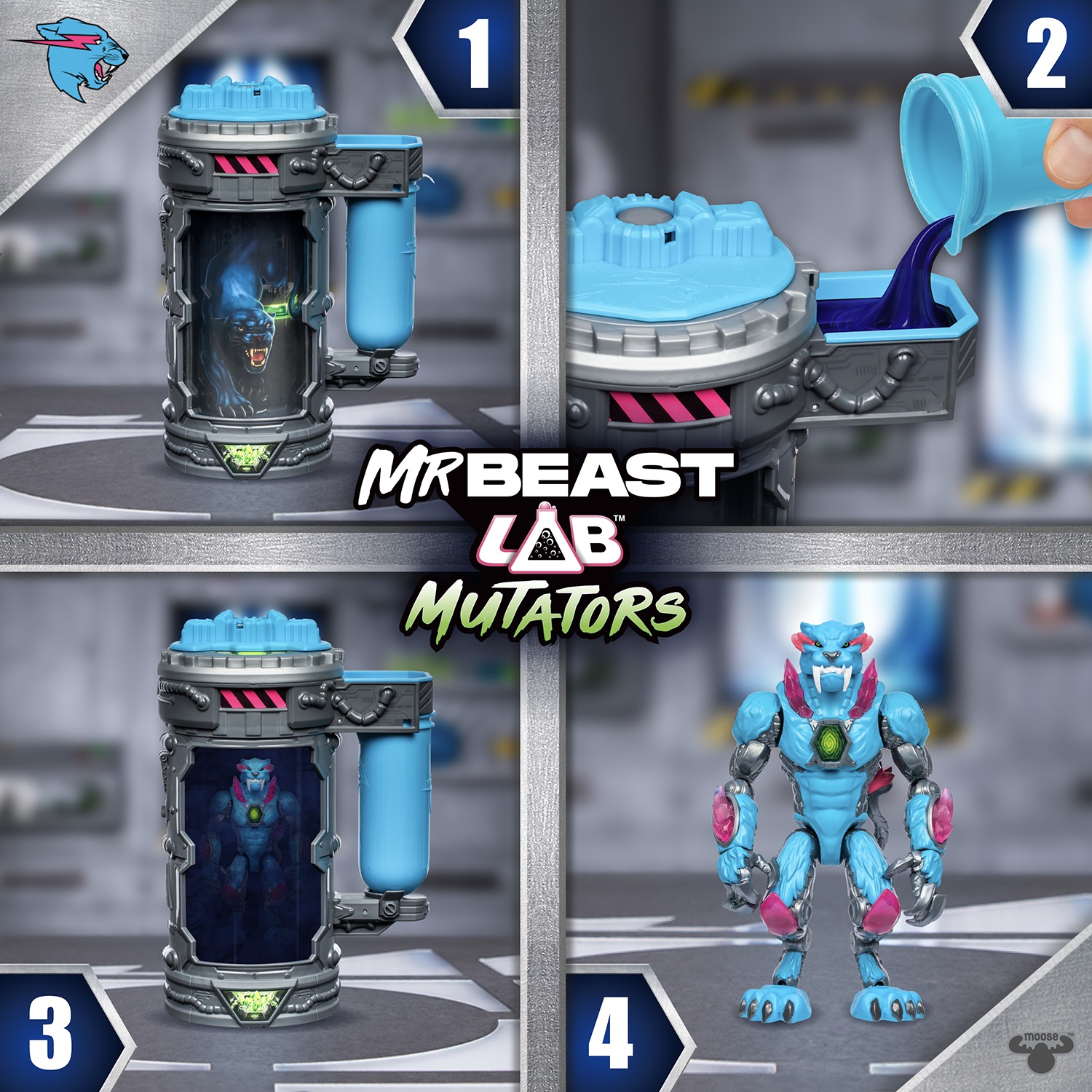 MrBeast Lab Mutatori - Iconic Panther Mutazione Camera 13 cm