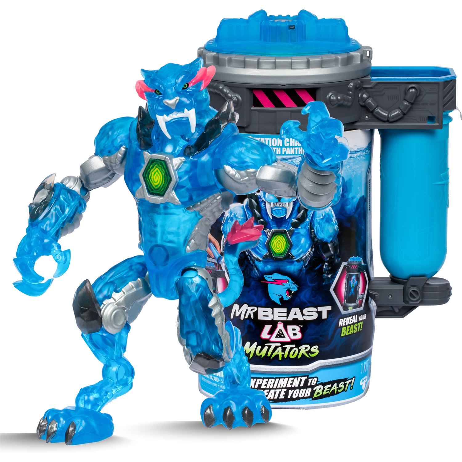 MrBeast Lab Mutators - Figurina Stealth Panther Alta 13 cm