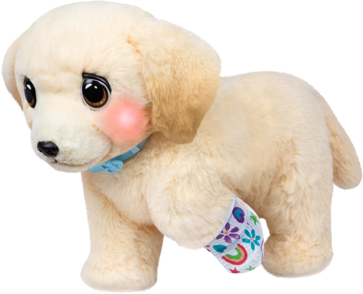 Little Live Pets Ouchies - Cooper The Retriever Cucciolo Interattivo che Cammina e Guarisce con Trasportino