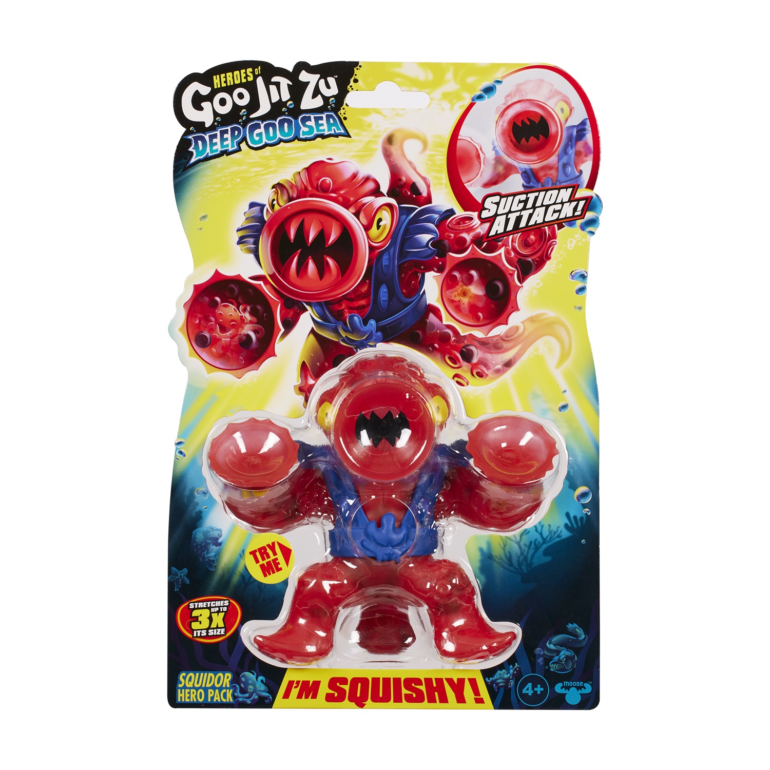 Goo Jit Zu Deep Goo Sea - Squidor Figura giocattolo elastica