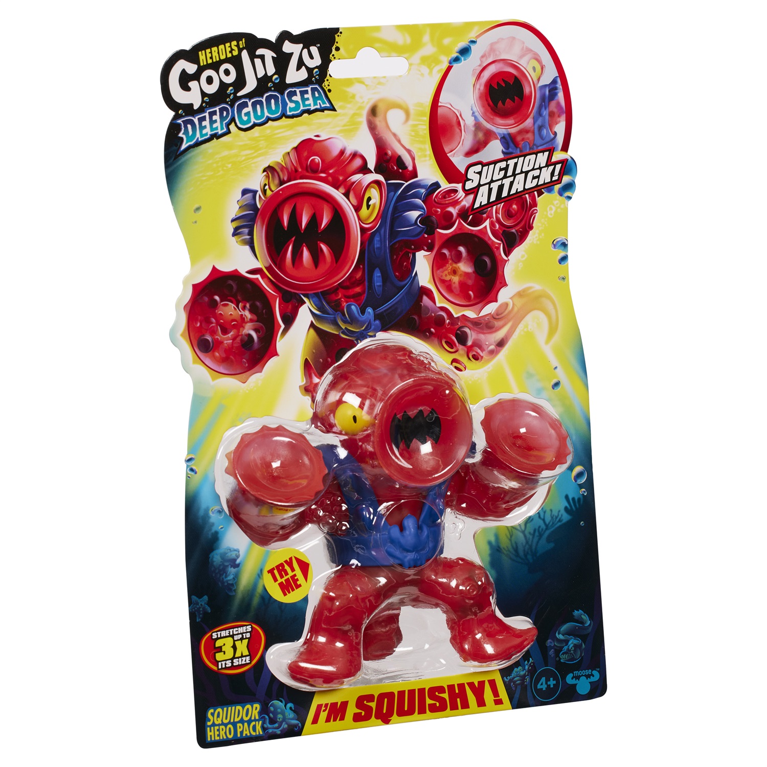 Goo Jit Zu Deep Goo Sea - Squidor Figura giocattolo elastica